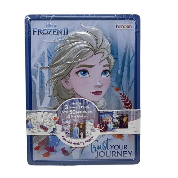 Disney Frozen II Colorful Activity Tin Boxed Set with Imagine Ink Coloring Book - Picture 5 of 8